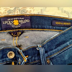Sofia Boot style Lucky Brand Jeans 8/29